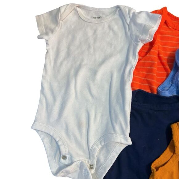Carter's Assorted Baby Sleeveless‎ and Short Sleeve Bodysuit Bundle Lot, Size 3m - Picture 5 of 8